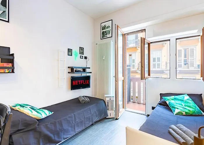 Loft Free Parking E Wifi - Centro E Porta Susa Apartament